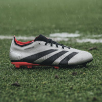 adidas Predator League Gras Voetbalschoenen (FG) Zilver Zwart Roze