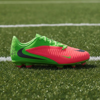 Nike Phantom 6 Low Haaland Club Grass/Artificial Grass Football Boots (MG) Kids Bright Green Red Black