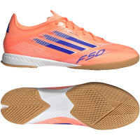 adidas F50 League Zaalvoetbalschoenen (IN) Oranje Blauw Wit