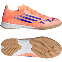 adidas F50 League Chaussures de Foot en Salle (IN) Enfants Orange Bleu Blanc