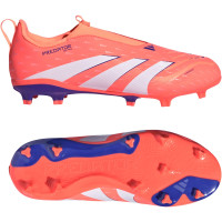 adidas Predator League Laceless Grass/Artificial Grass Football Boots (MG) Kids Orange White Blue