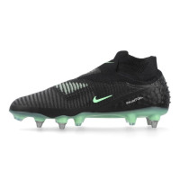Nike Phantom 6 High Elite Iron Stud Football Boots (SG) Pro Player Black Bright Green