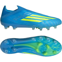 adidas F50 Elite Laceless Artificial Grass Football Boots (AG) Blue Neon Yellow