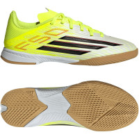 adidas F50 League Chaussures de Foot en Salle (IN) Enfants Néon Jaune Noir Rouge