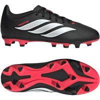 adidas Predator Club Grass/Artificial Grass Football Boots (MG) Kids Black White Red