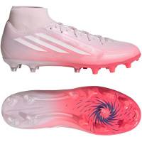 adidas F50 Sparkfusion League Gras / Kunstgras Voetbalschoenen (MG) Dames Roze Wit