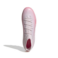 adidas F50 Sparkfusion League Gras / Kunstgras Voetbalschoenen (MG) Dames Roze Wit