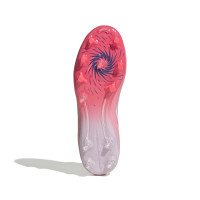 adidas F50 Sparkfusion League Gras / Kunstgras Voetbalschoenen (MG) Dames Roze Wit