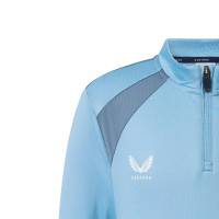Castore FC Twente Training sweater 1/4-Zip 2026-2027 Kids Light Blue Dark Blue