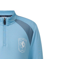 Castore FC Twente Training sweater 1/4-Zip 2026-2027 Kids Light Blue Dark Blue