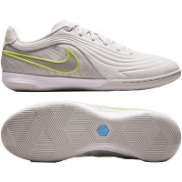 Nike Tiempo Reactato Indoor Football Boots (IN) Light Grey Lime