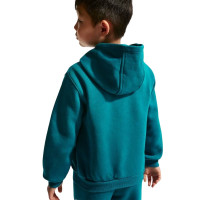 Nike Club Fleece Tracksuit Hooded Toddlers/Preschoolers Teal Green White