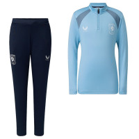 Castore FC Twente Trainingspak 1/4-Zip 2026-2027 Kids Lichtblauw Donkerblauw Donkergrijs