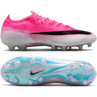 Nike Mercurial Vapor 17 Elite Kunstgras Voetbalschoenen (AG) Felroze Wit Zwart