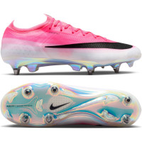 Nike Mercurial Vapor 17 Elite (SG) IJzeren-Nop Voetbalschoenen Felroze Wit Zwart