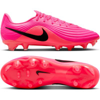 Nike Tiempo Maestro Academy Gras / Kunstgras Voetbalschoenen (MG) Felroze Zwart