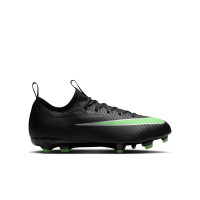 Nike Mercurial Vapor 17 Academy Grass/Artificial Grass Football Boots (MG) Kids Black Bright Green Silver Grey