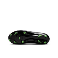 Nike Mercurial Vapor 17 Academy Grass/Artificial Grass Football Boots (MG) Kids Black Bright Green Silver Grey