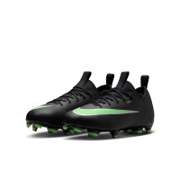 Nike Mercurial Vapor 17 Academy Grass/Artificial Grass Football Boots (MG) Kids Black Bright Green Silver Grey