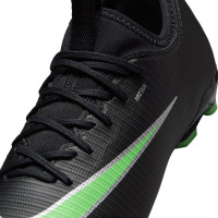 Nike Mercurial Vapor 17 Academy Grass/Artificial Grass Football Boots (MG) Kids Black Bright Green Silver Grey