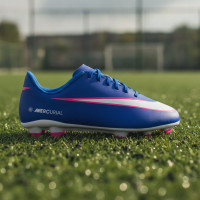 Nike Mercurial Vapor 16 Club Gras / Kunstgras Voetbalschoenen (MG) Kids Blauw Wit Felroze