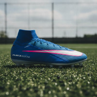 Nike Zoom Mercurial Superfly 10 Elite Kunstgras Voetbalschoenen (AG) Blauw Wit Felroze