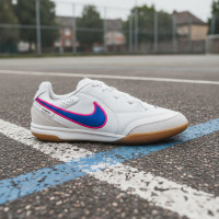 Nike Tiempo Streetgato Kids Street Football Boots White Blue Hot Pink