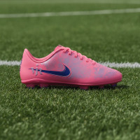Nike Zoom Mercurial Vapor 16 Vinicius Júnior Club Grass/Artificial Grass Football Boots (MG) Kids Hot Pink Purple Silver
