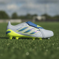 adidas Predator League FT Gras Voetbalschoenen (FG) Kids Lichtblauw Blauw Geel