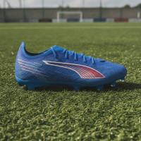 PUMA Ultra 6 Pro Grass/Artificial Grass Football Boots (MG) Blue White Bright Red