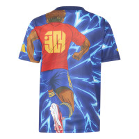 adidas Lamine Yamal Anime T-Shirt Kids Blauw Rood