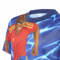 adidas Lamine Yamal Zomerset Kids Blauw Donkerblauw Rood Oranje
