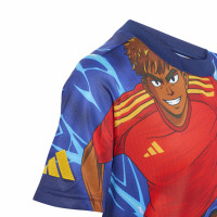 adidas Lamine Yamal Anime T-Shirt Kids Blauw Rood
