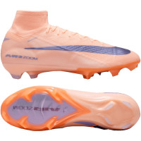 Nike Zoom Mercurial Superfly 10 LV8 Elite Gras Voetbalschoenen (FG) Zalmroze Donkerblauw Paars