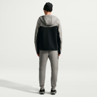 Nike Tech Fleece Sportswear Tracksuit Dark Grey Black Orange