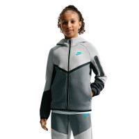 Nike Tech Fleece Sportswear Tracksuit Kids Grey Dark Grey Black Light Blue