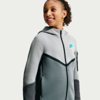 Nike Tech Fleece Sportswear Tracksuit Kids Grey Dark Grey Black Light Blue