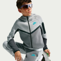 Nike Tech Fleece Sportswear Tracksuit Kids Grey Dark Grey Black Light Blue