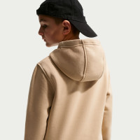 Nike Sportswear Club Fleece Hoodie Kids Beige Wit