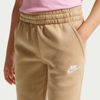 Nike Sportswear Club Fleece Trainingspak Hooded Kids Beige Wit