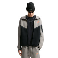 Nike Tech Fleece Sportswear Tracksuit Dark Grey Black Orange