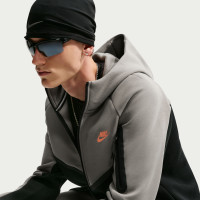 Nike Tech Fleece Sportswear Tracksuit Dark Grey Black Orange