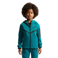 Nike Tech Fleece Sportswear Tracksuit Kids Turquoise Black