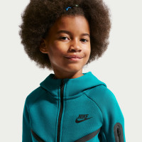 Nike Tech Fleece Sportswear Tracksuit Kids Turquoise Black