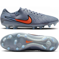 Nike Tiempo Legend Elite 10 Gras Voetbalschoenen (FG) Lichtblauw Felrood Zwart