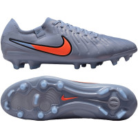 Nike Tiempo Legend Pro 10 Gras Voetbalschoenen (FG) Lichtblauw Felrood Zwart