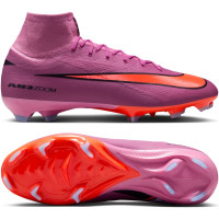 Nike Zoom Mercurial Superfly Pro 10 Gras Voetbalschoenen (FG) Roze Felrood Lichtblauw