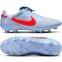 Nike Premier III Gras Voetbalschoenen (FG) Lichtblauw Felrood