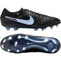 Nike Tiempo Legend 10 Elite Gras Voetbalschoenen (FG) Zwart Lichtblauw
