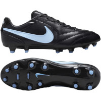 Nike Tiempo Ligera Pro Gras Football Boots (FG) Black Light Blue
